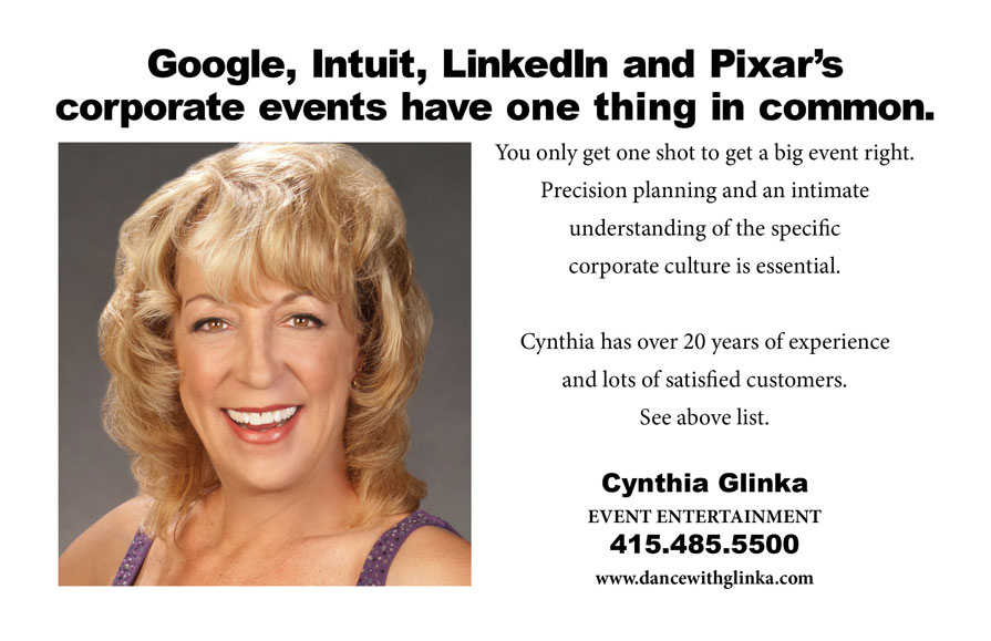 Dance Entertainment for Corporate Events and Fundraisers, Cynthia Glinka, Dance Instructor, San Francisco Bay Area