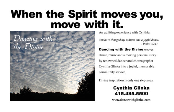 Dancing with the Divine, Dancing to be closer to Divinity with Cynthia Glinka