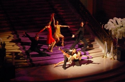 City Hall Rotunda, dance performance on the steps Dancing on the rotunda